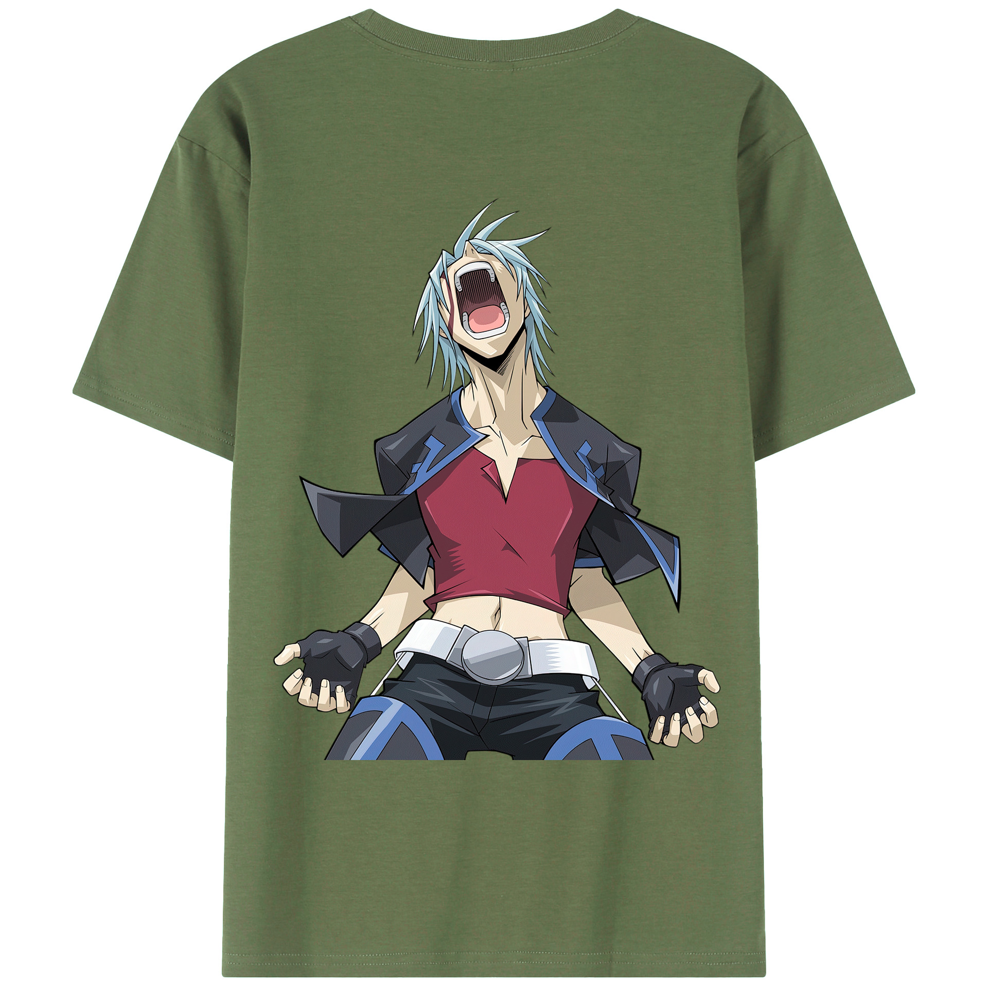 （画像用） 遊☆戯☆王 Yu-Gi-Oh! 綿100％ メンズ半袖Tシャツ（バックプリント） 通気性